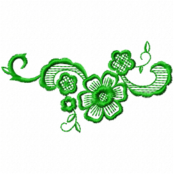 Flowers And Tree Embroidery Design 5